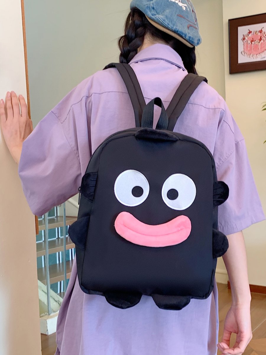 Black Plain Backpack