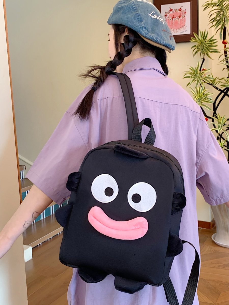 Black Plain Backpack
