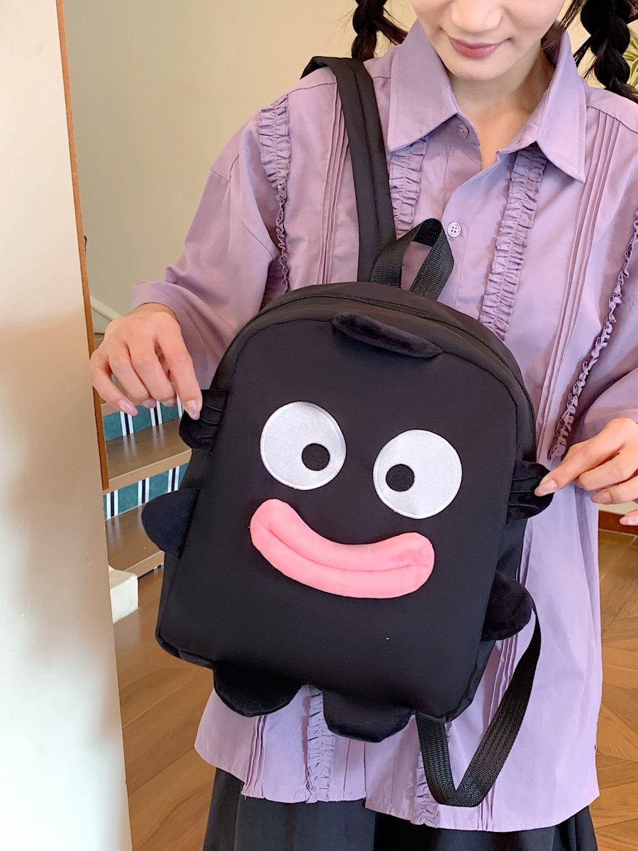 Black Plain Backpack