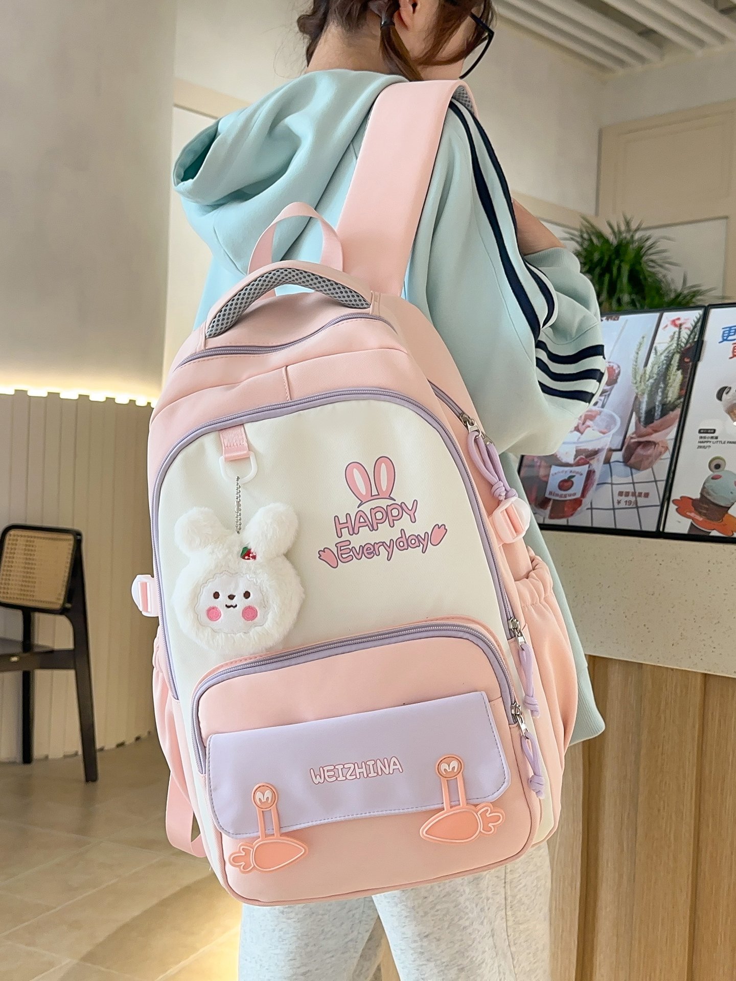 Pink Bunny Backpack