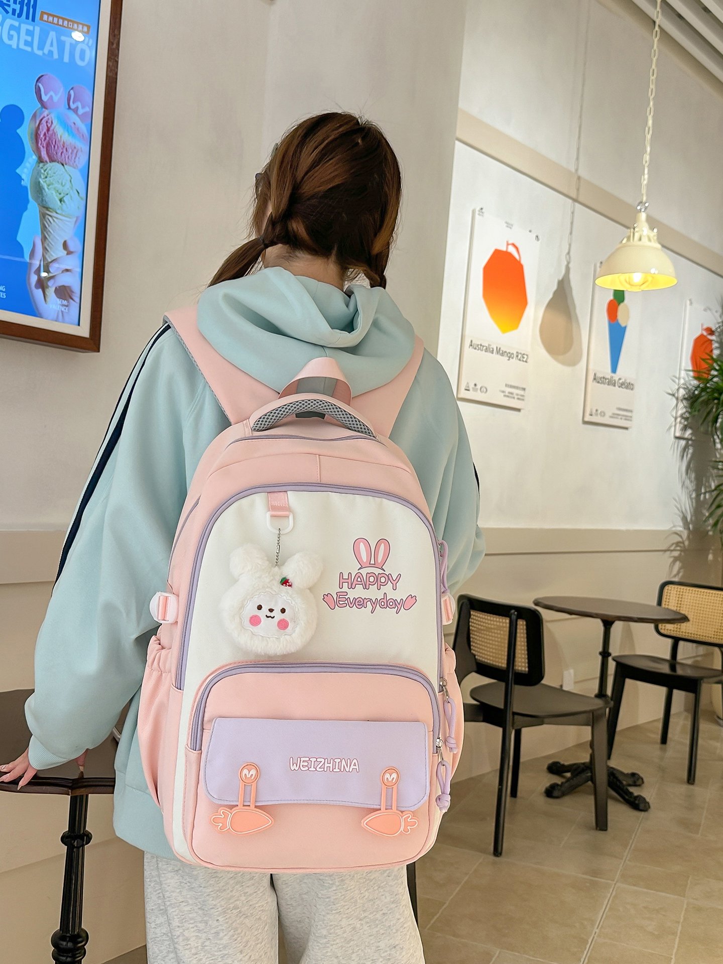 Pink Bunny Backpack