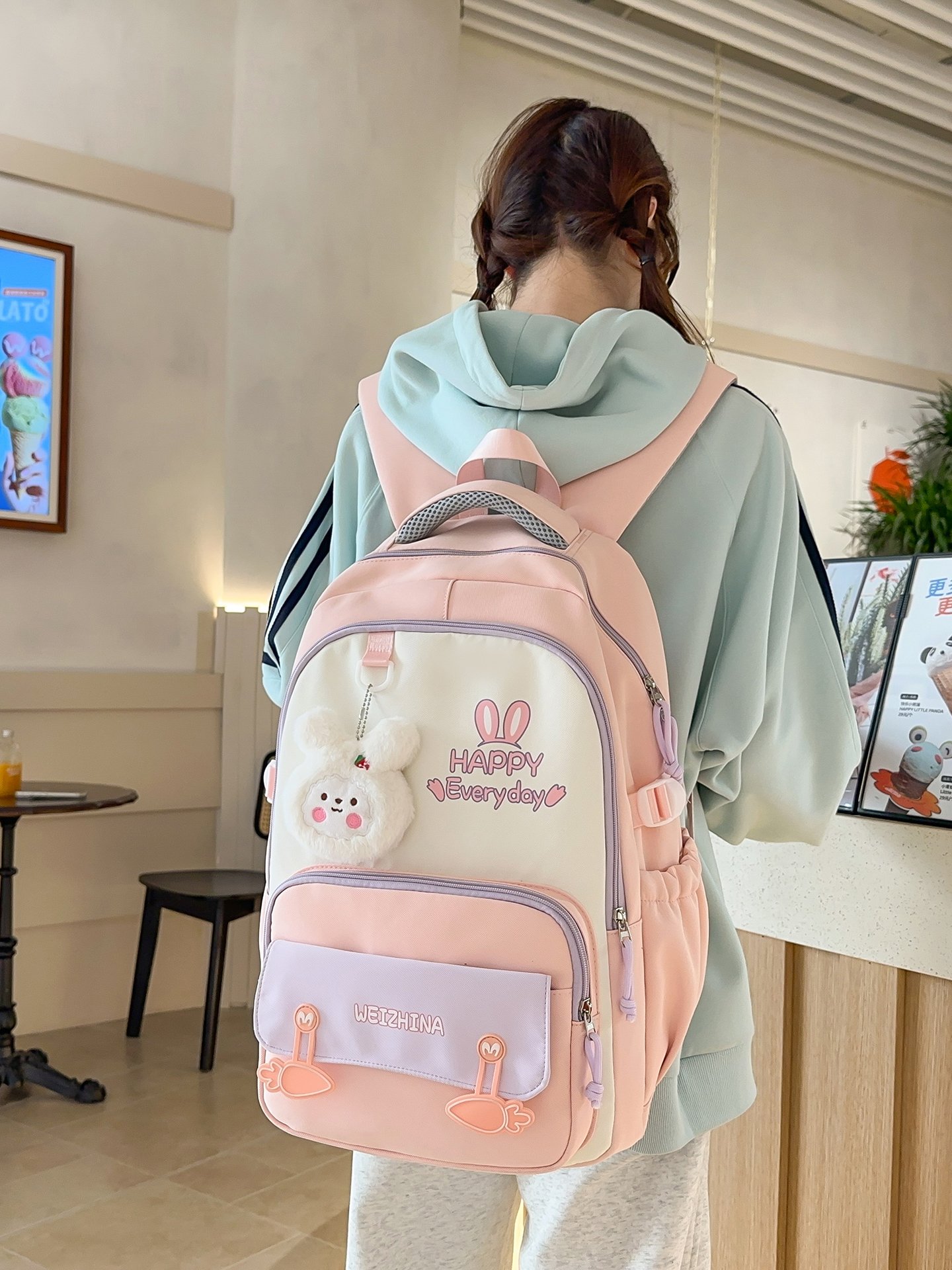 Pink Bunny Backpack