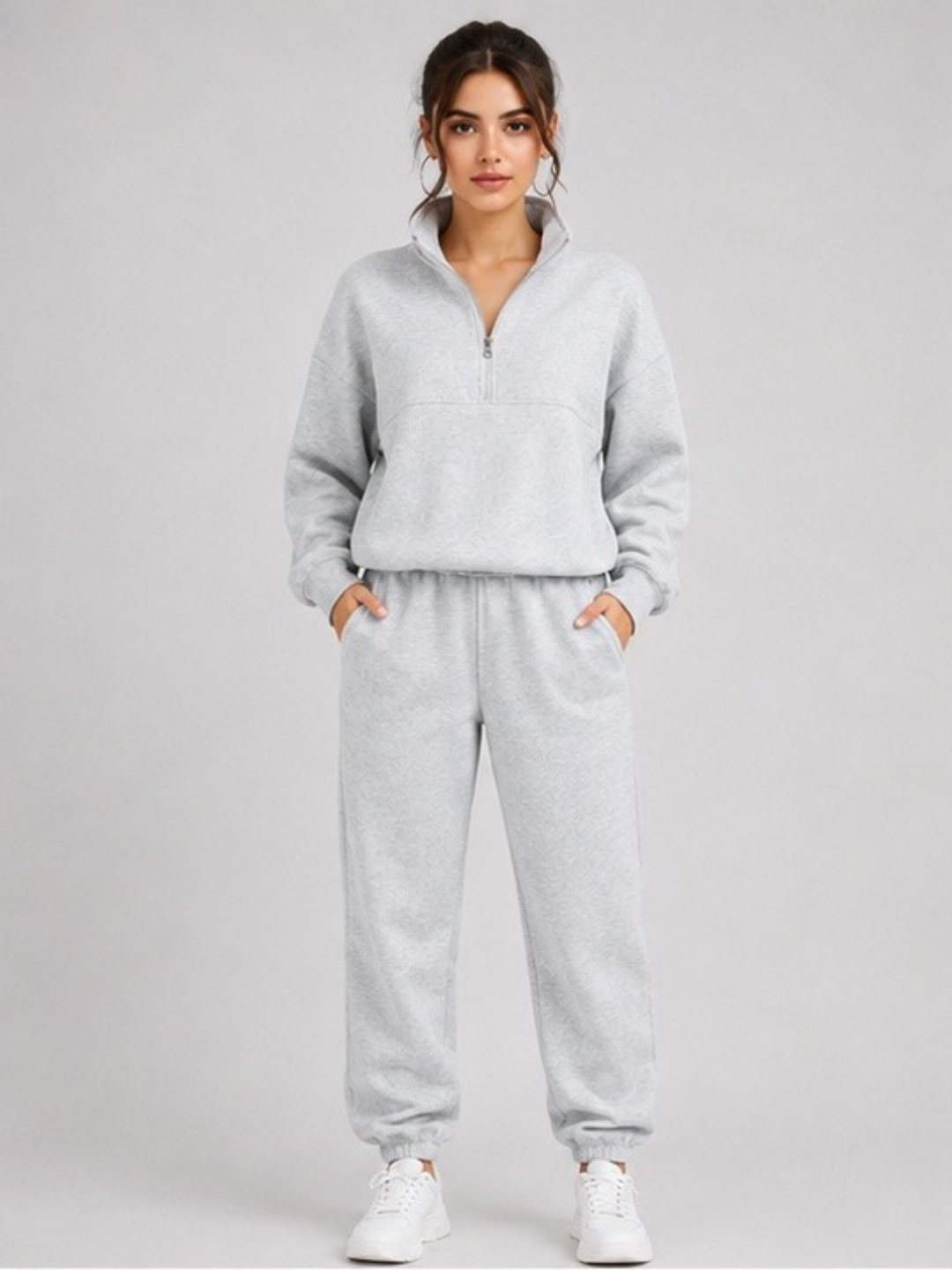 Grey Sweatshirt and Joggers Co-ord Set