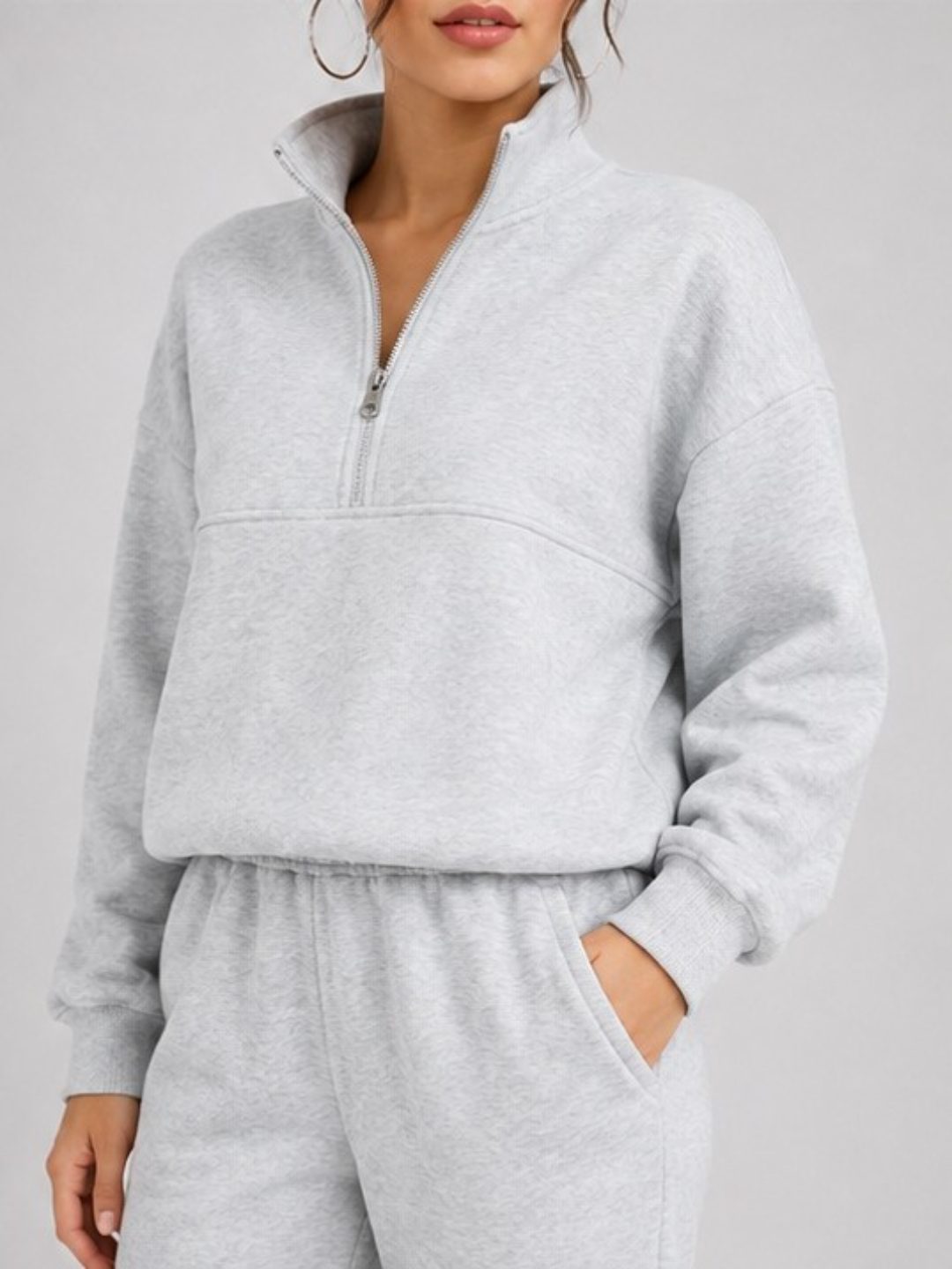 Grey Sweatshirt and Joggers Co-ord Set