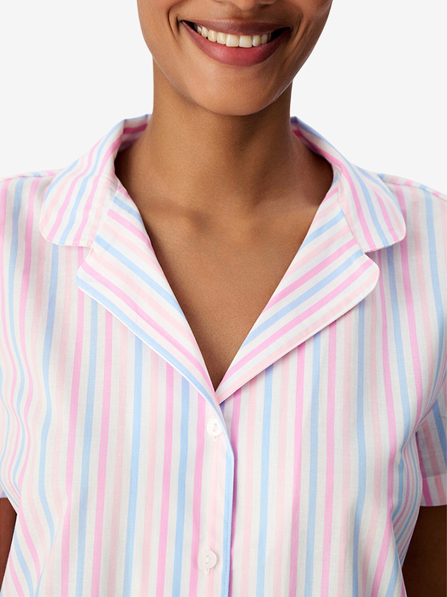 Mix Short Sleeve Cotton Pyjama Set with Shorts
