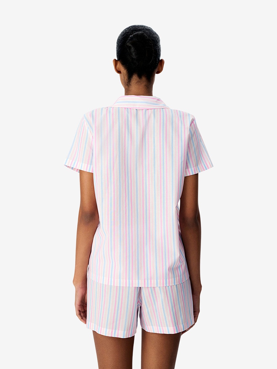 Mix Short Sleeve Cotton Pyjama Set with Shorts