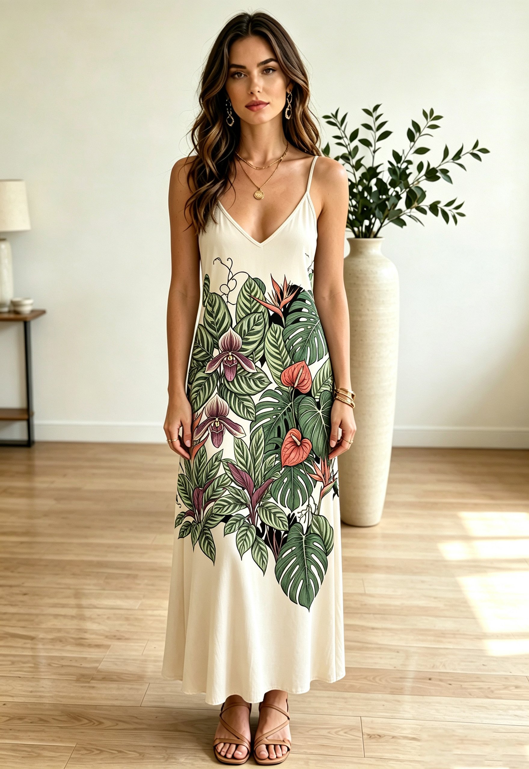 Spaghetti Strap Maxi Dress