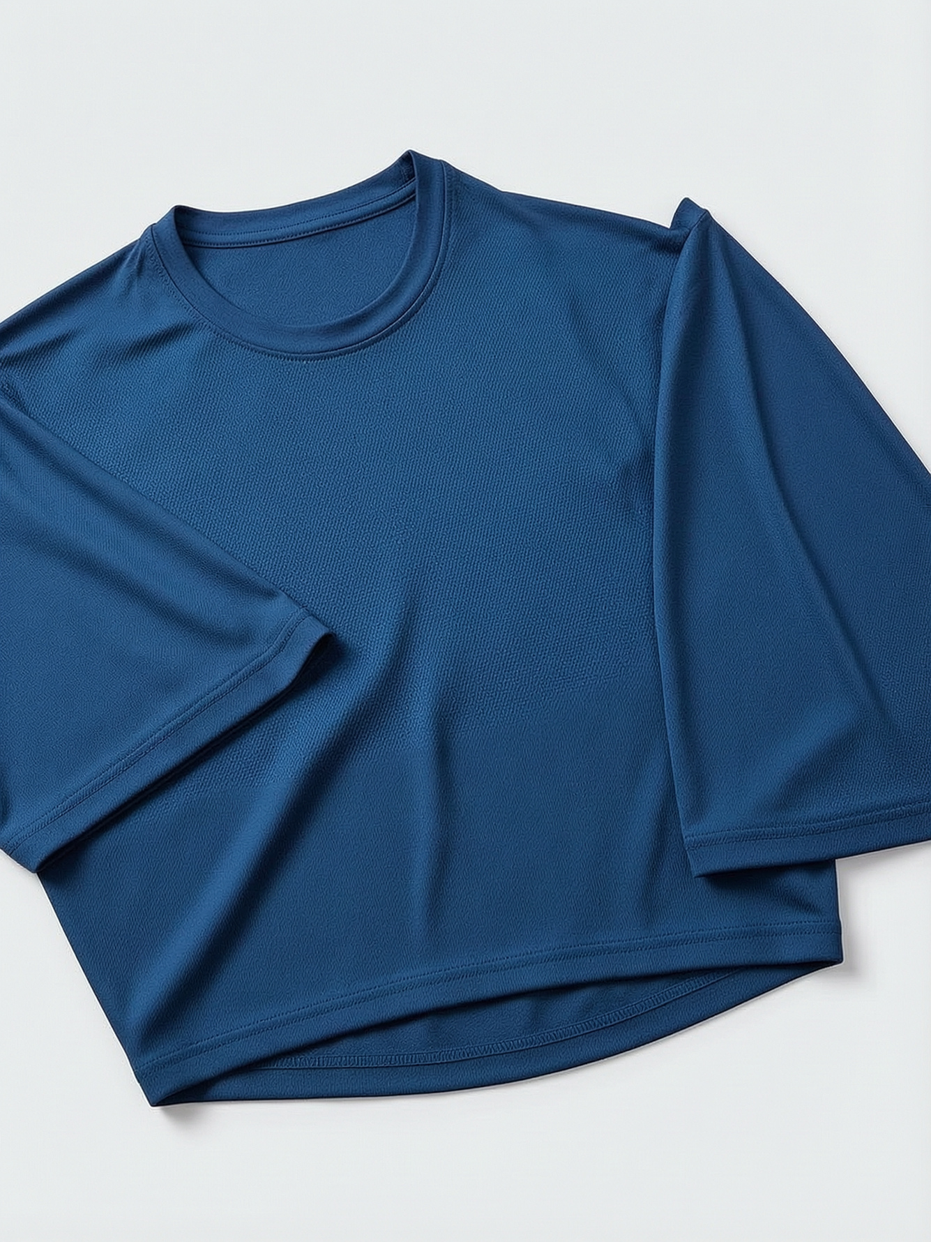 Blue Short Sleeves Muscle Fit Active T-Shirt