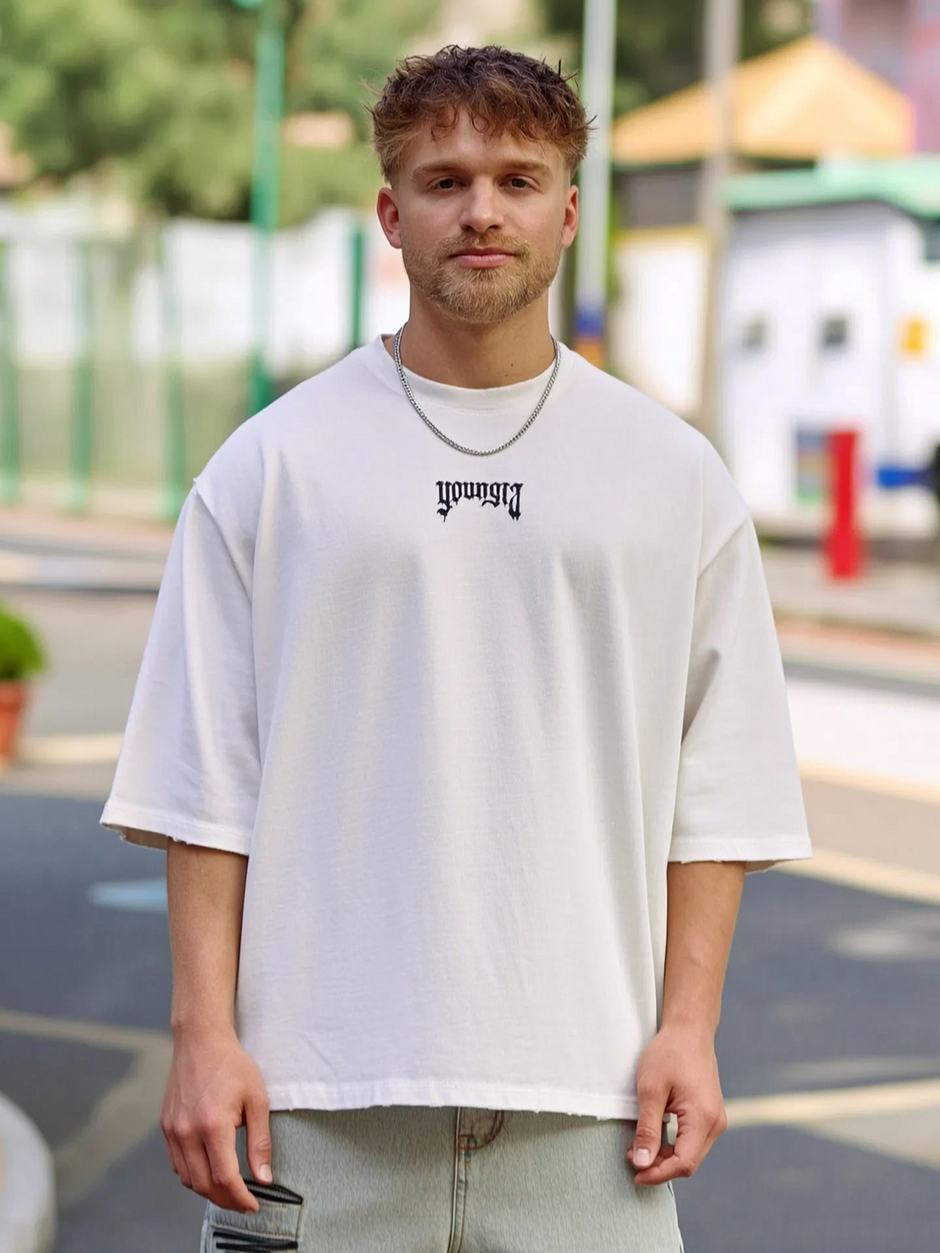 White Printed T-Shirt