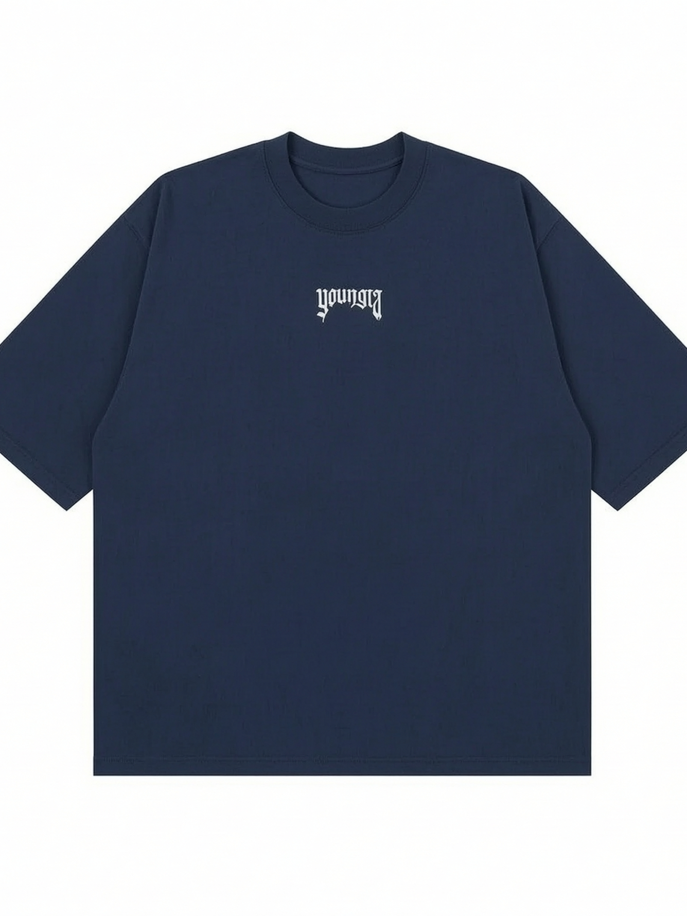 Navy Blue Printed T-Shirt