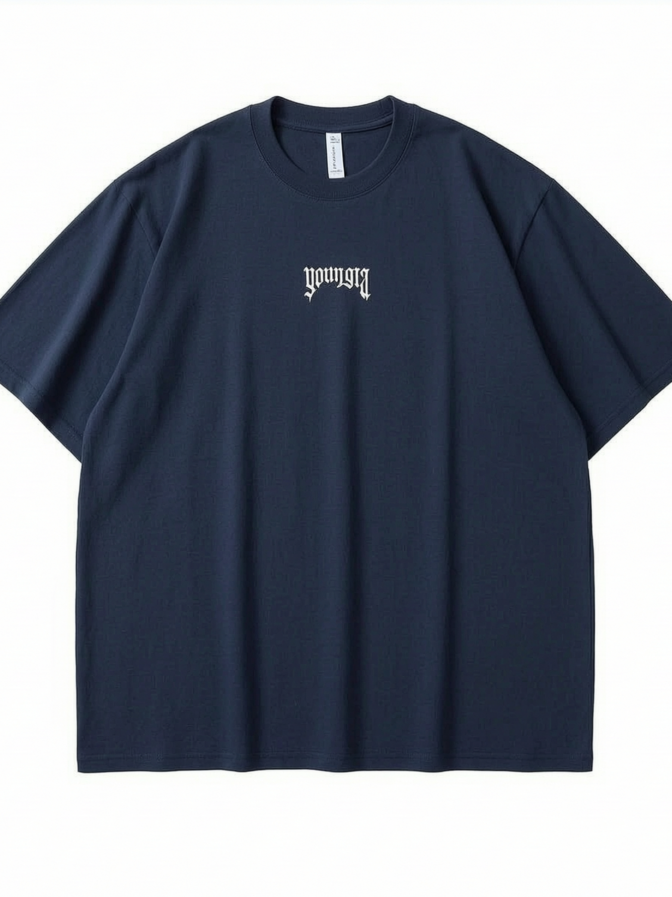Navy Blue Printed T-Shirt