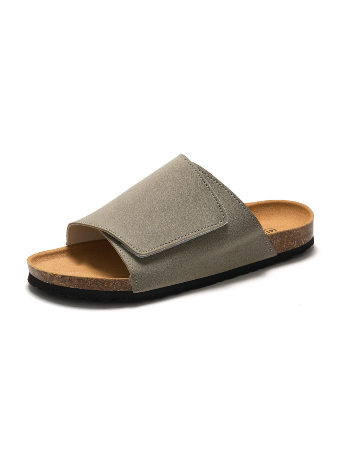 Grey Adjustable Strap Comfort Slides
