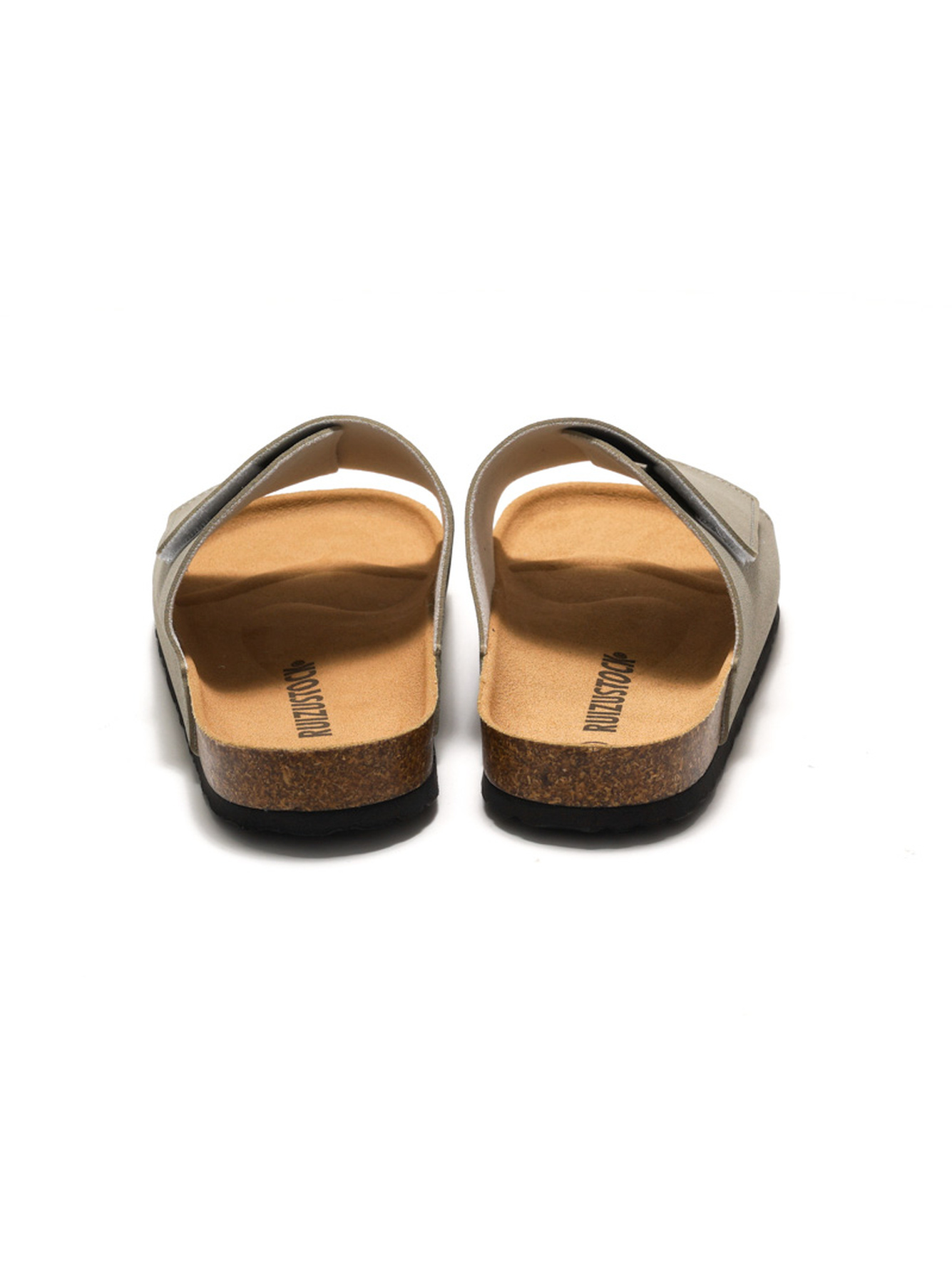 Grey Adjustable Strap Comfort Slides