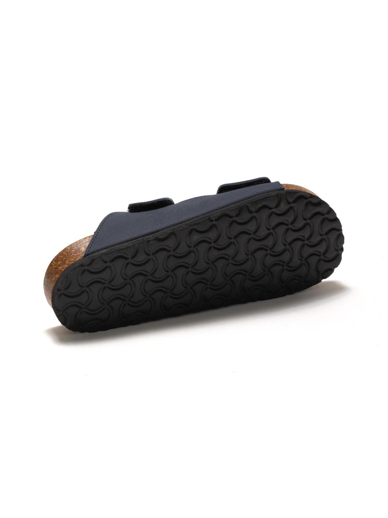 Blue Comfort Cork Sandals - Adjustable Strap Slides