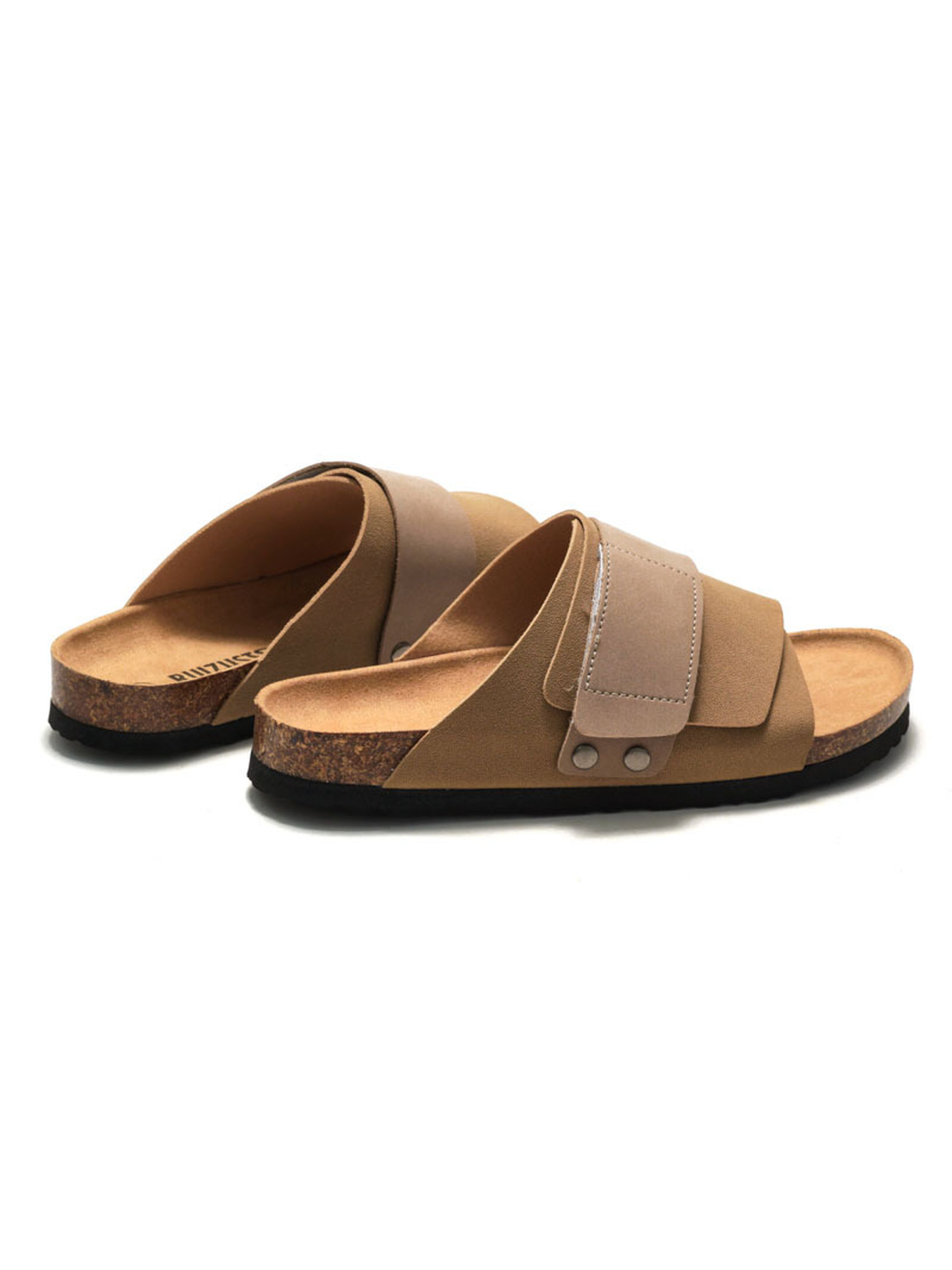 Tan Comfort Slides - Casual and Stylish Slip-On Sandals