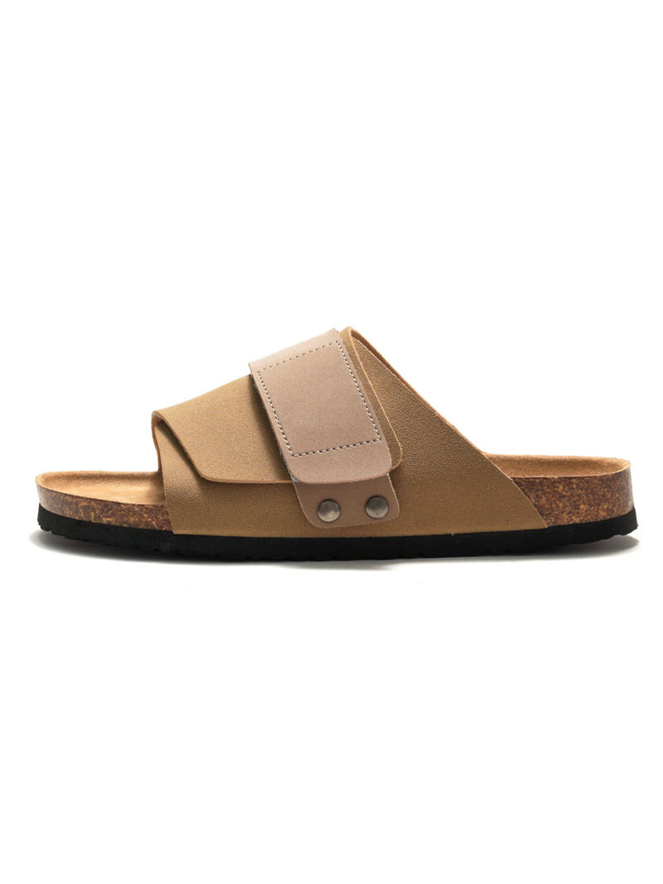 Tan Comfort Slides - Casual and Stylish Slip-On Sandals