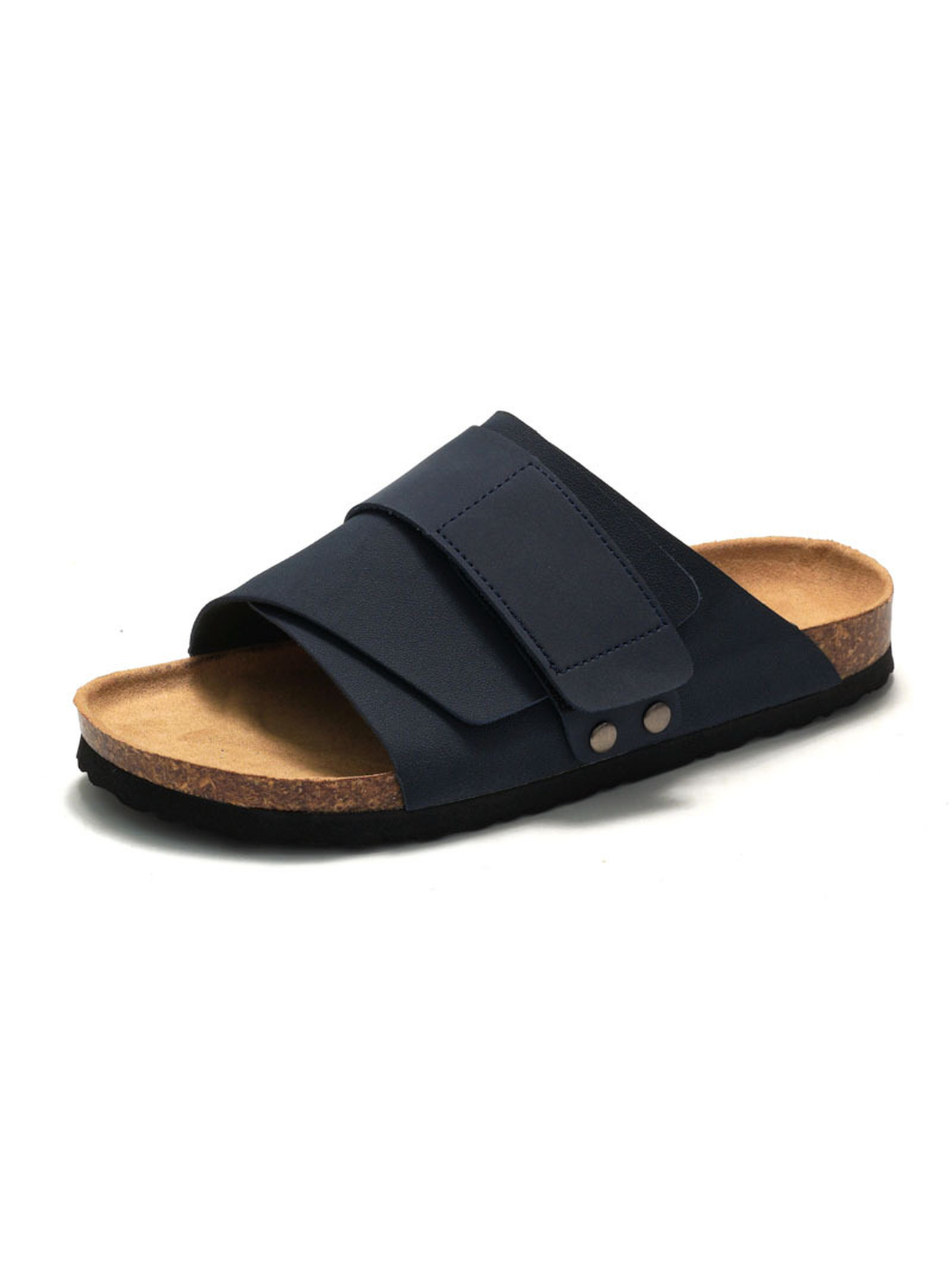 Blue Adjustable Strap Comfort Slides