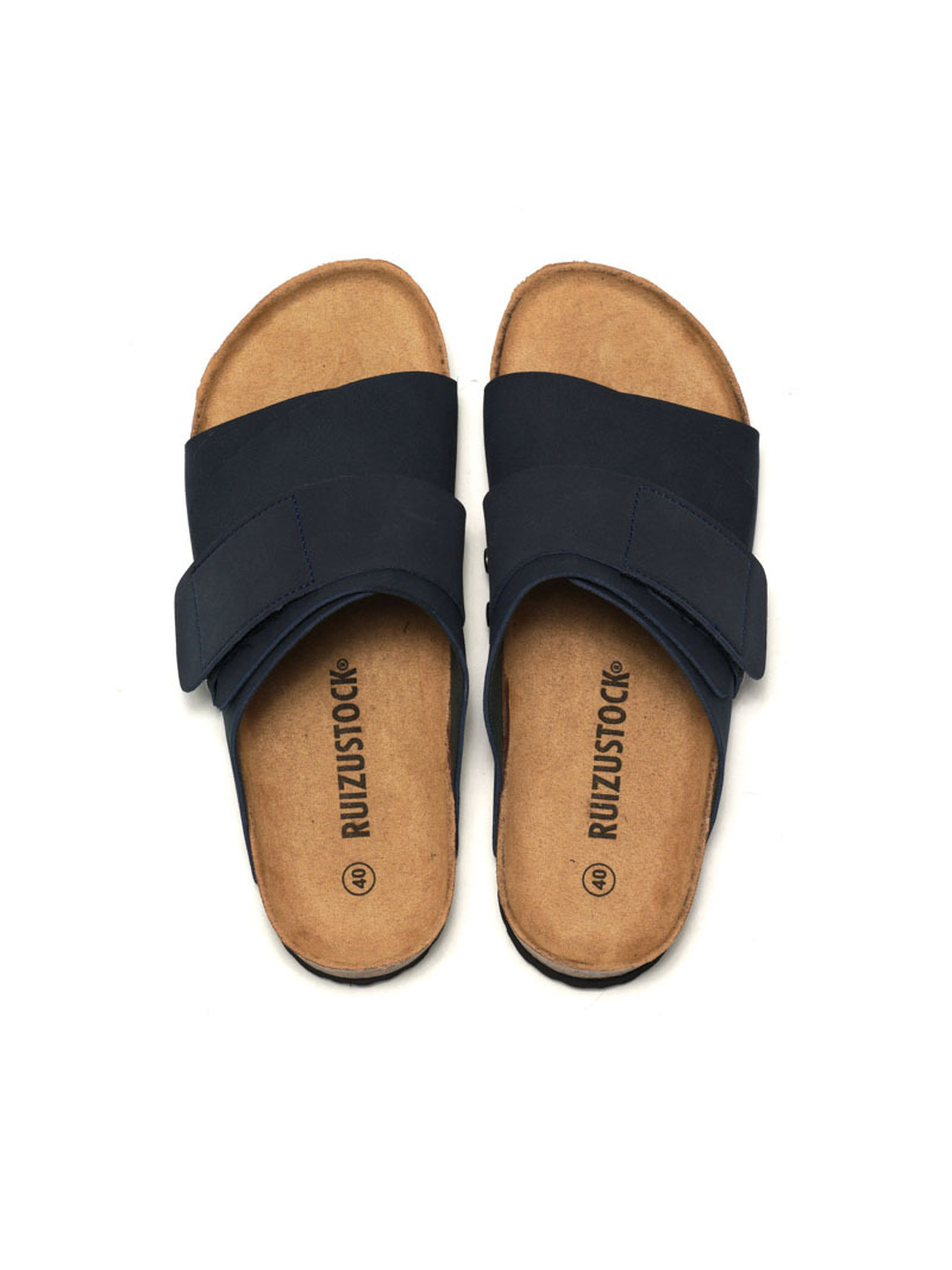 Blue Adjustable Strap Comfort Slides