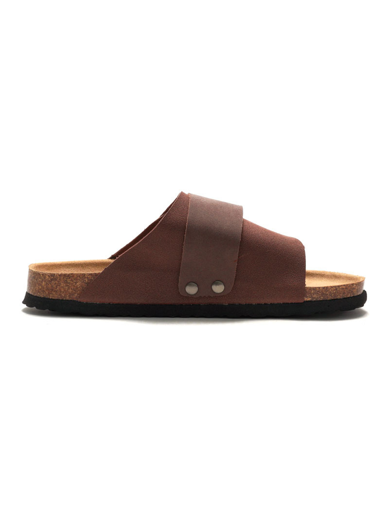 Brown Comfort Slides Slip-On Footwear