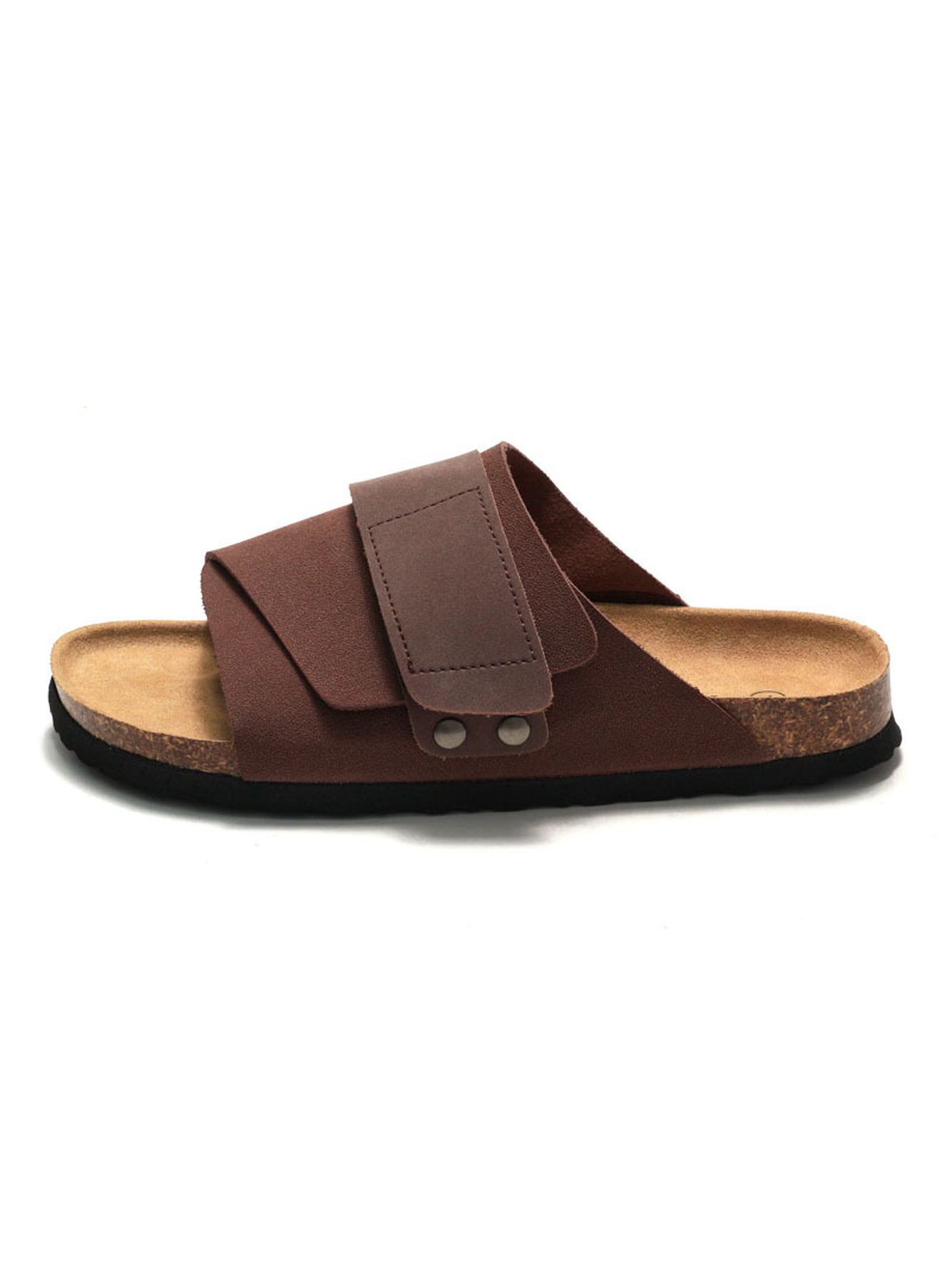 Brown Comfort Slides Slip-On Footwear