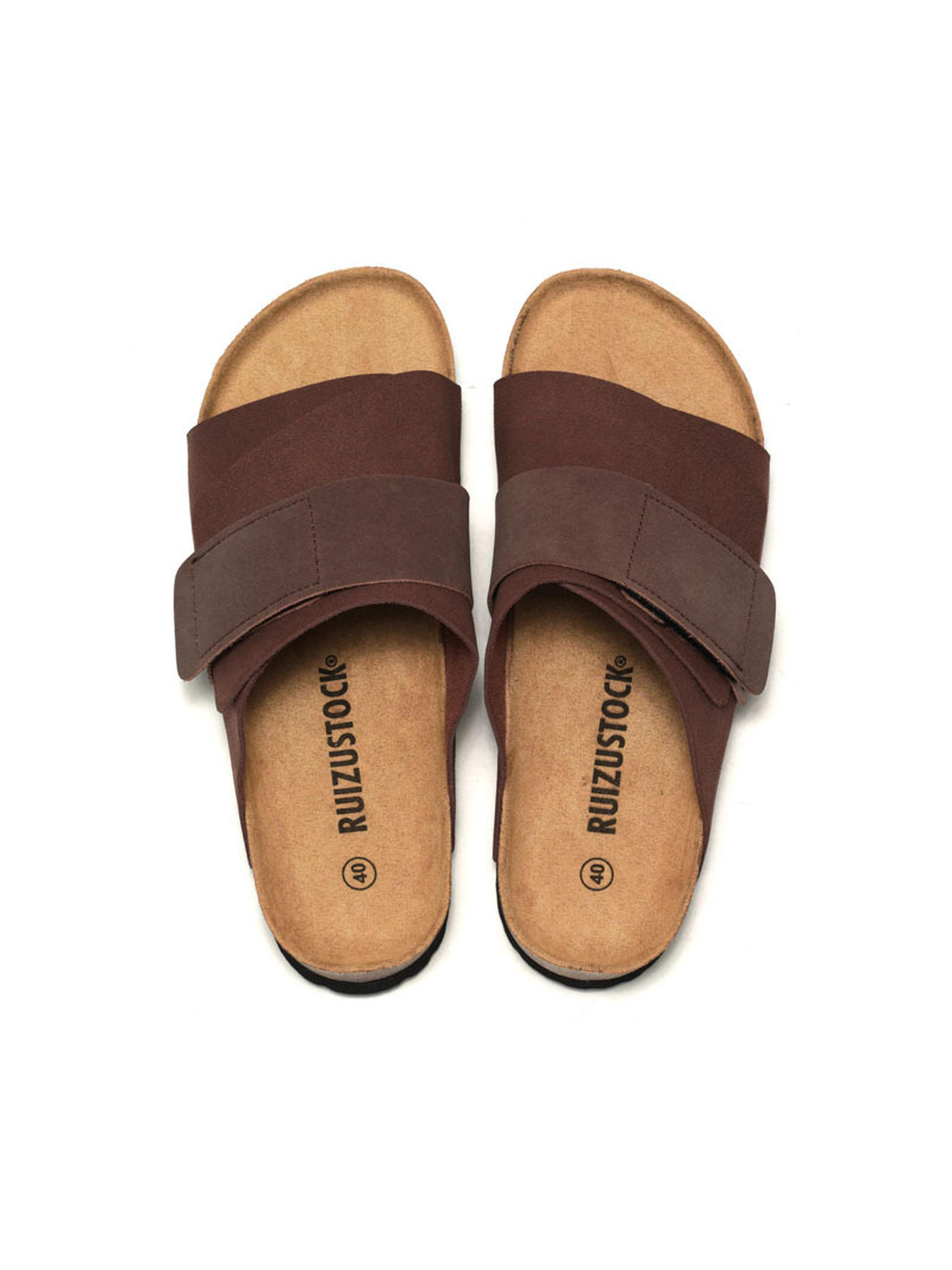 Brown Comfort Slides Slip-On Footwear
