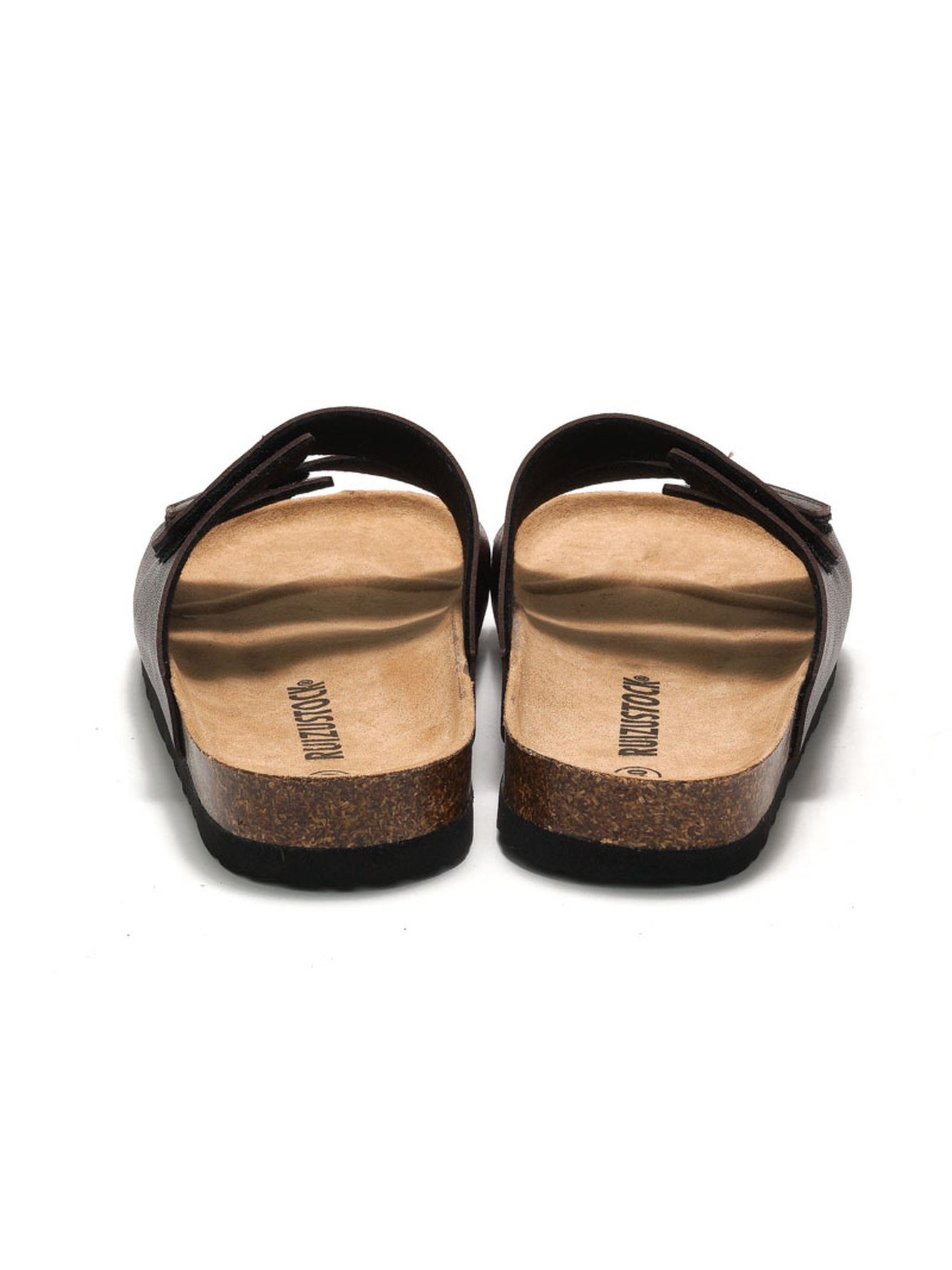 Brown Comfort Cork-Sole Sandals