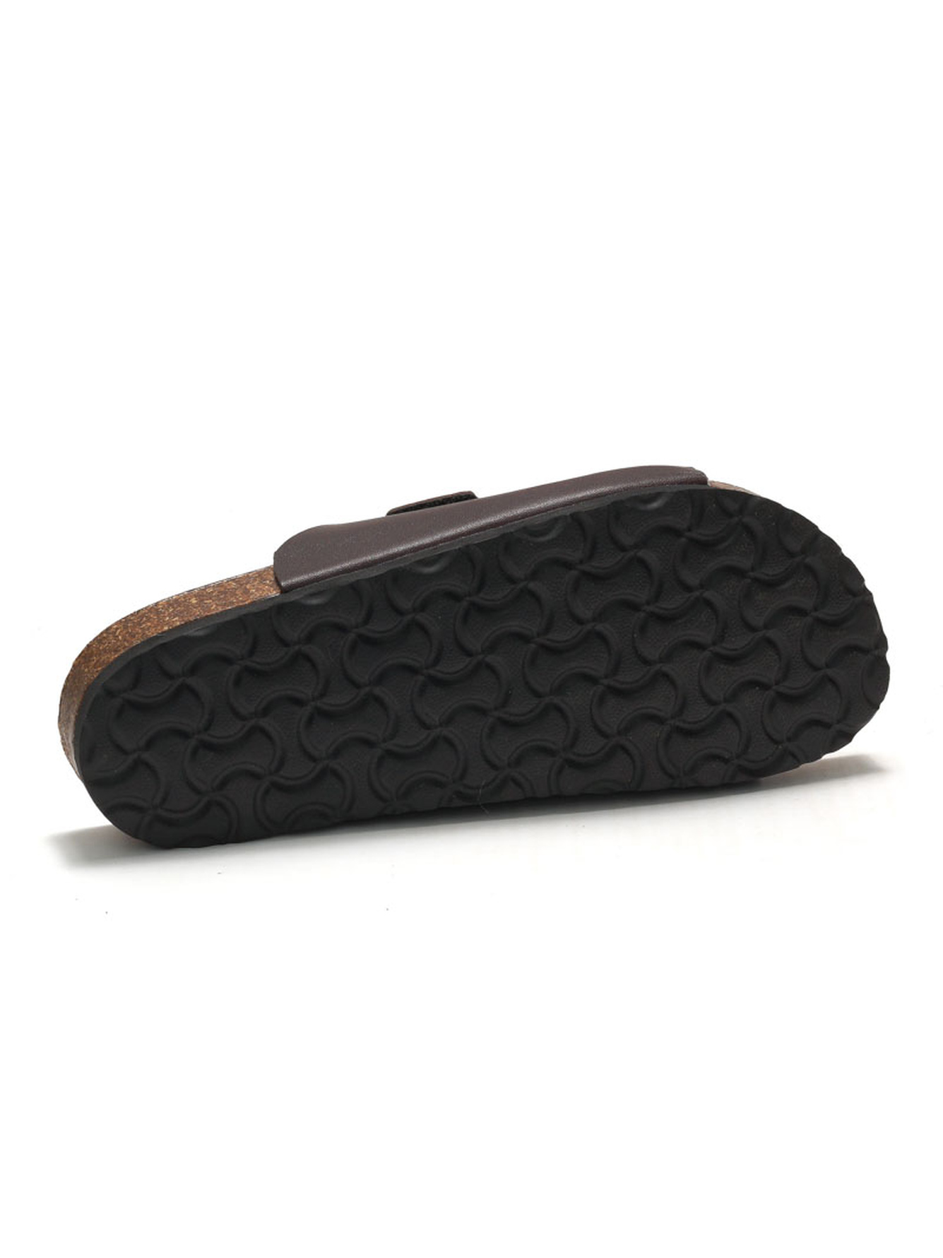 Brown Comfort Cork-Sole Sandals