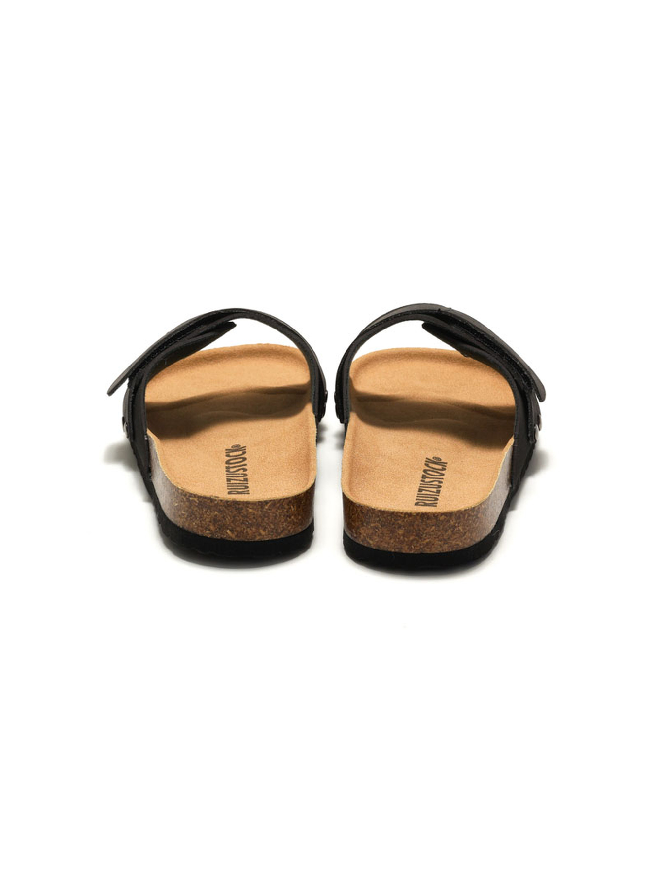 Black Comfort Cork Slides - Casual and Stylish Slip-Ons