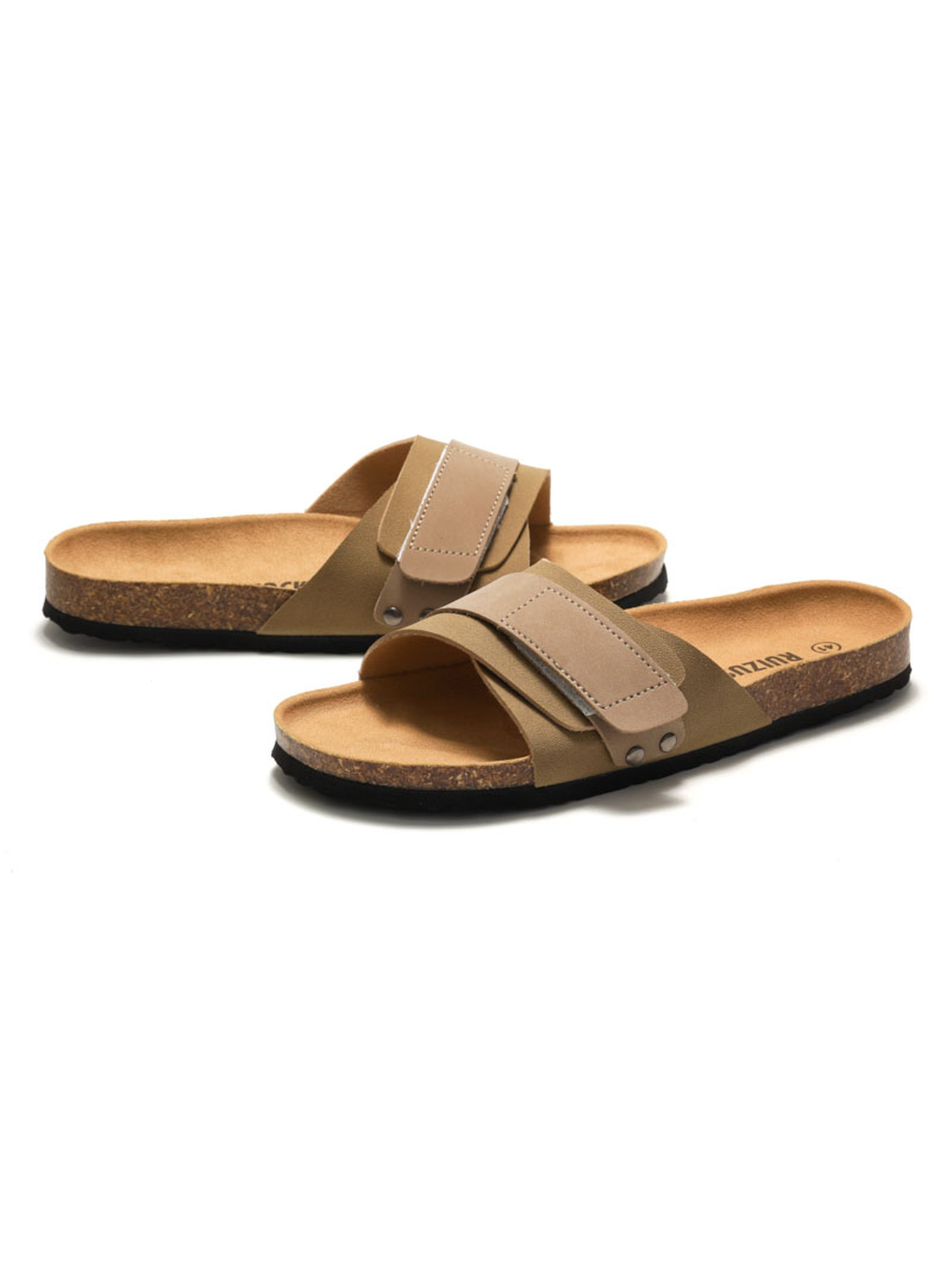 Beige Comfort Slides - Casual and Stylish Footwear