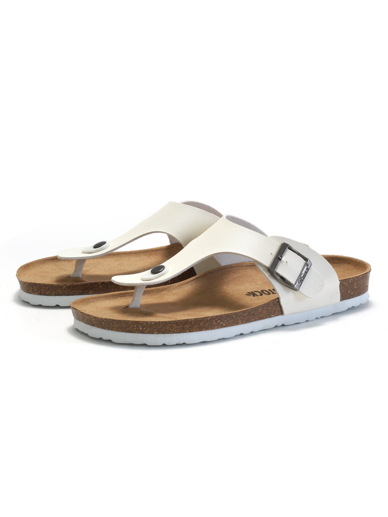 White Flip-Flop Sandals