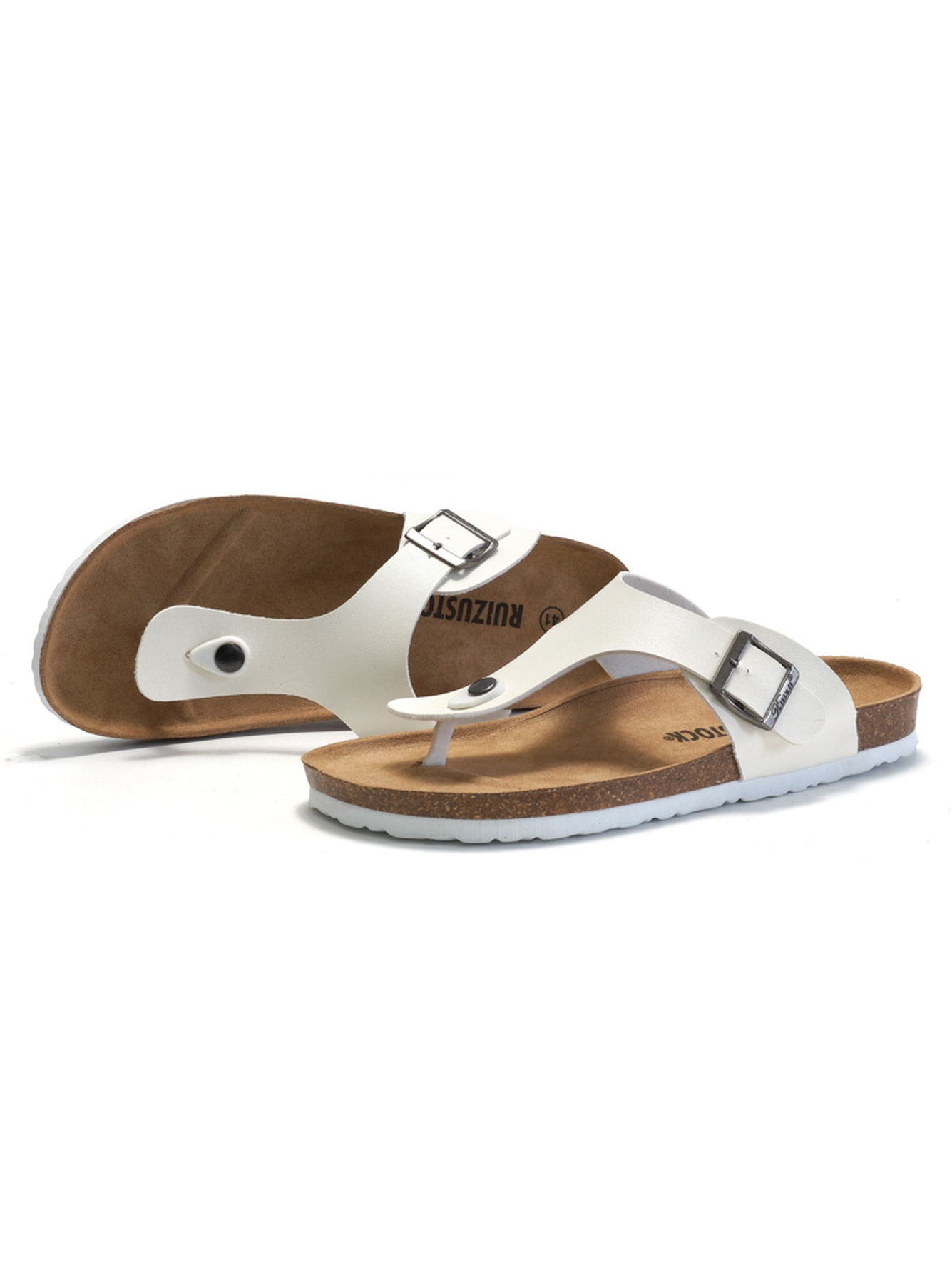 White Flip-Flop Sandals