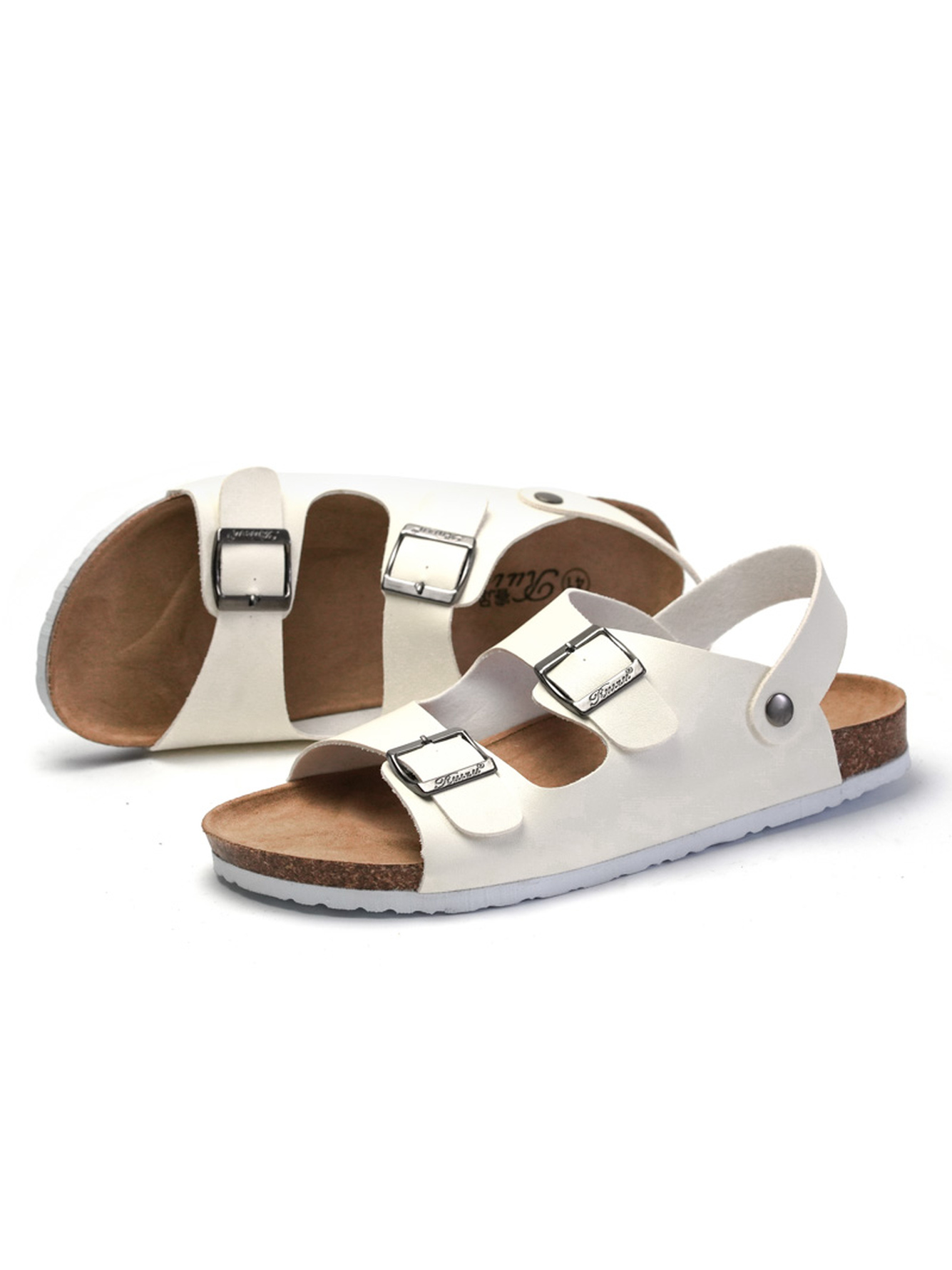 Off-White Buckle Strap Casual Sandals