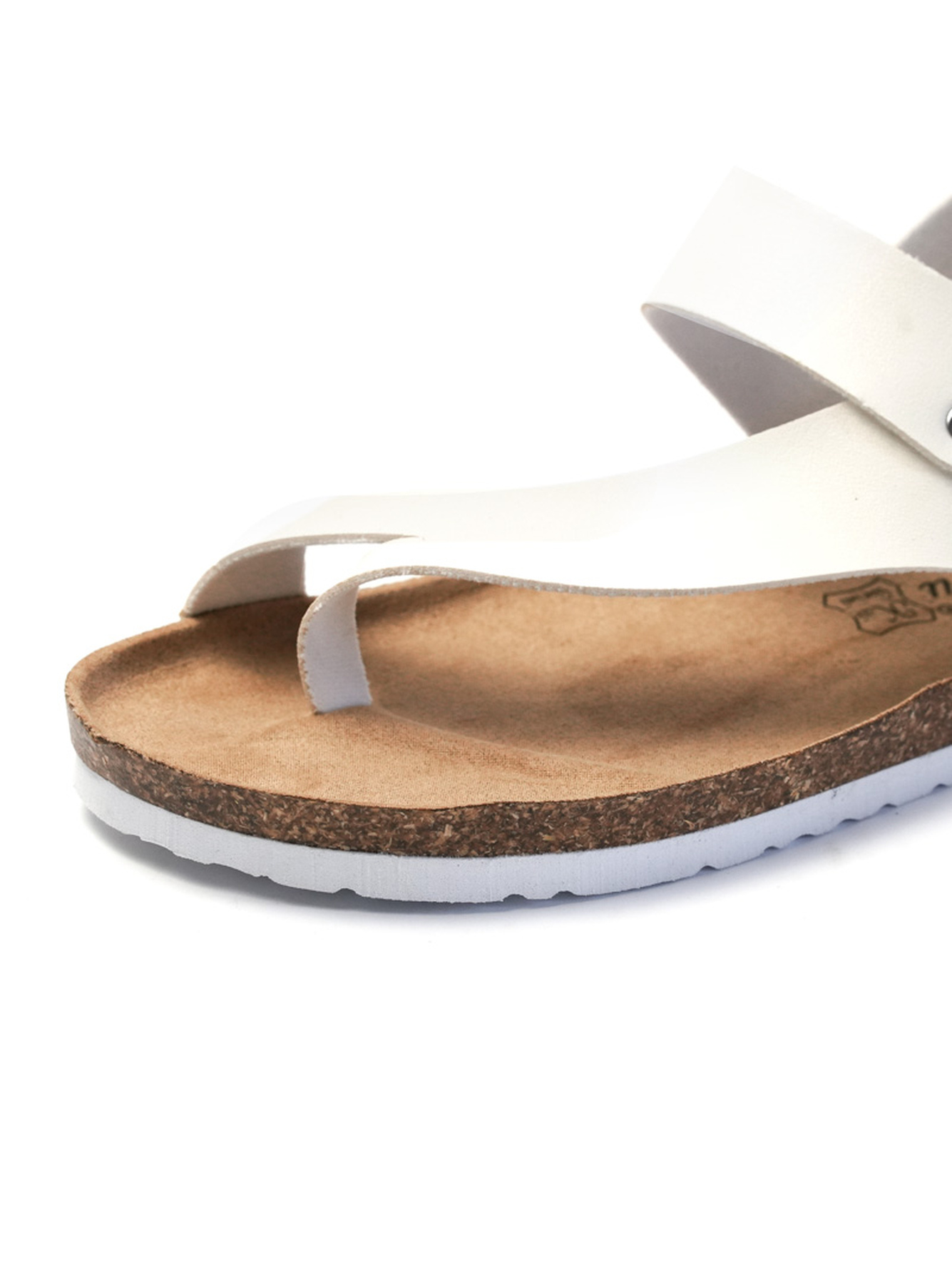 White Thong Strap Casual Sandals