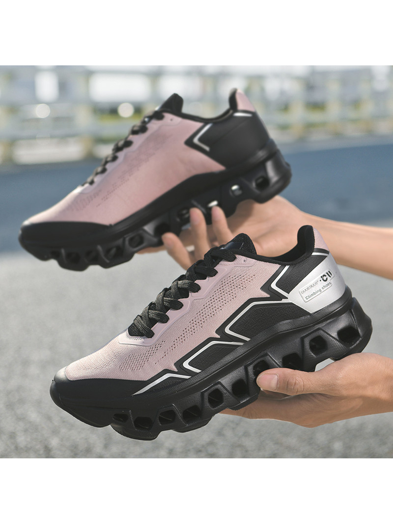 Pink Sporty Running Shoes - Lightweight and Breathable Sneakers