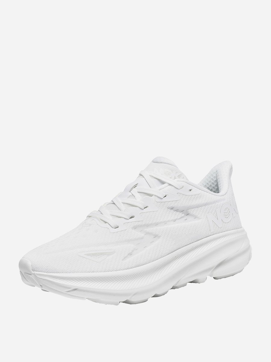 Men White Lightweight Running Sneakers
