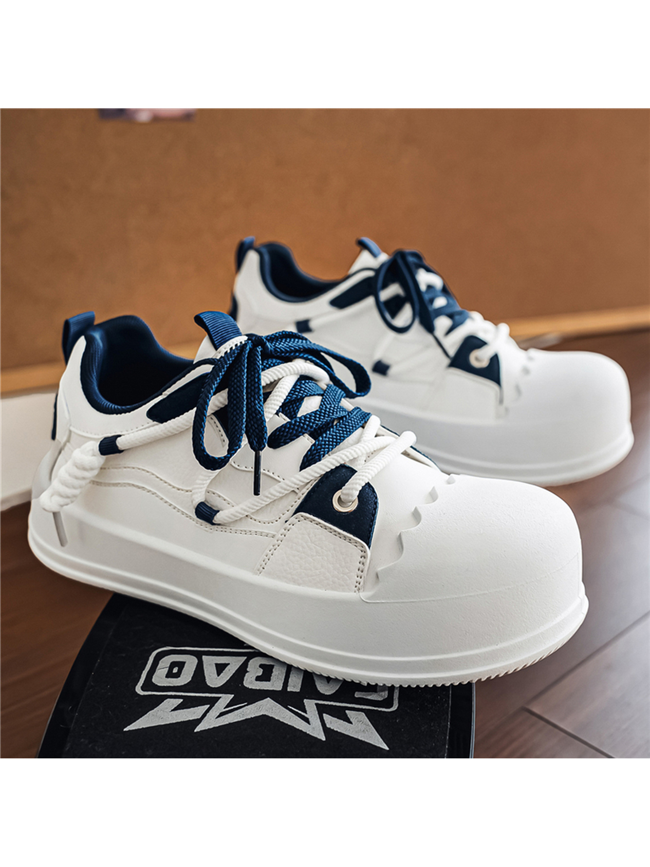 Multi-Color Lace-Up Sport Sneakers