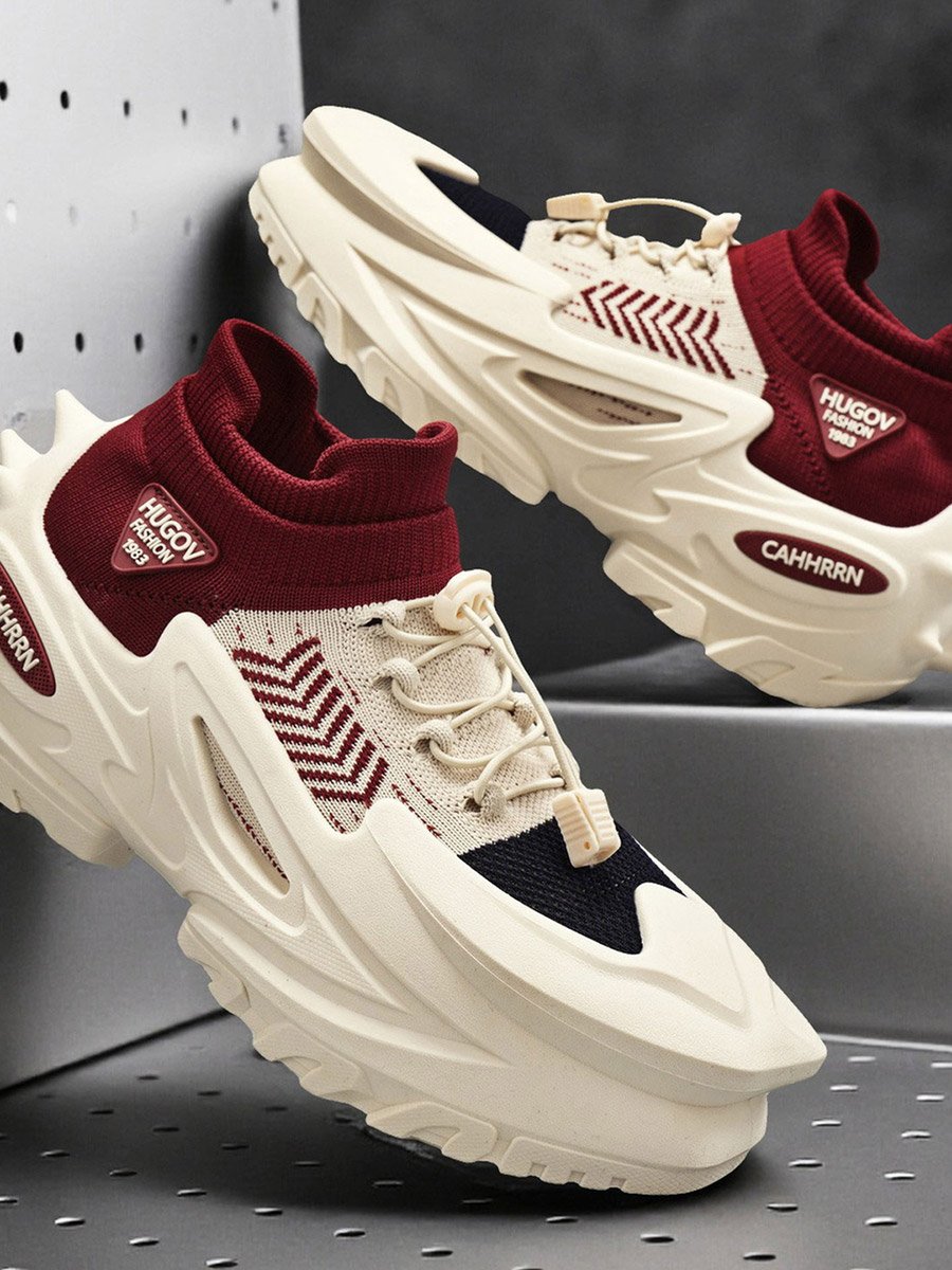 Men Beige HugoV Sport Sneakers
