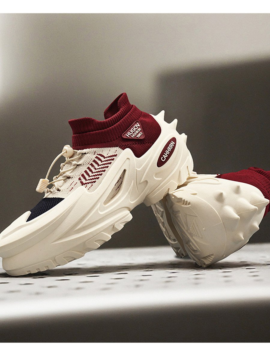 Men Beige HugoV Sport Sneakers