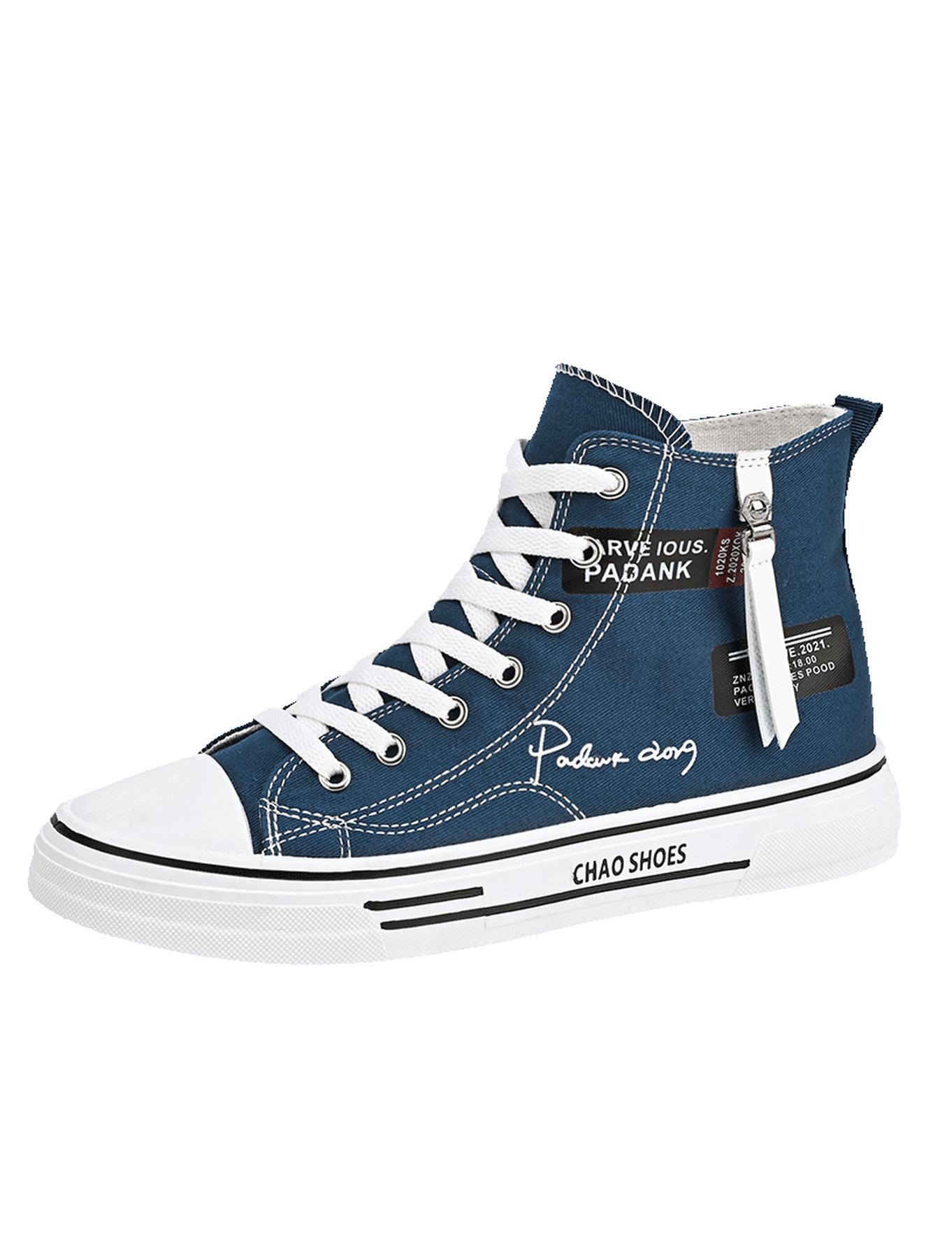 Mutli-Color High-Top Canvas Sneakers