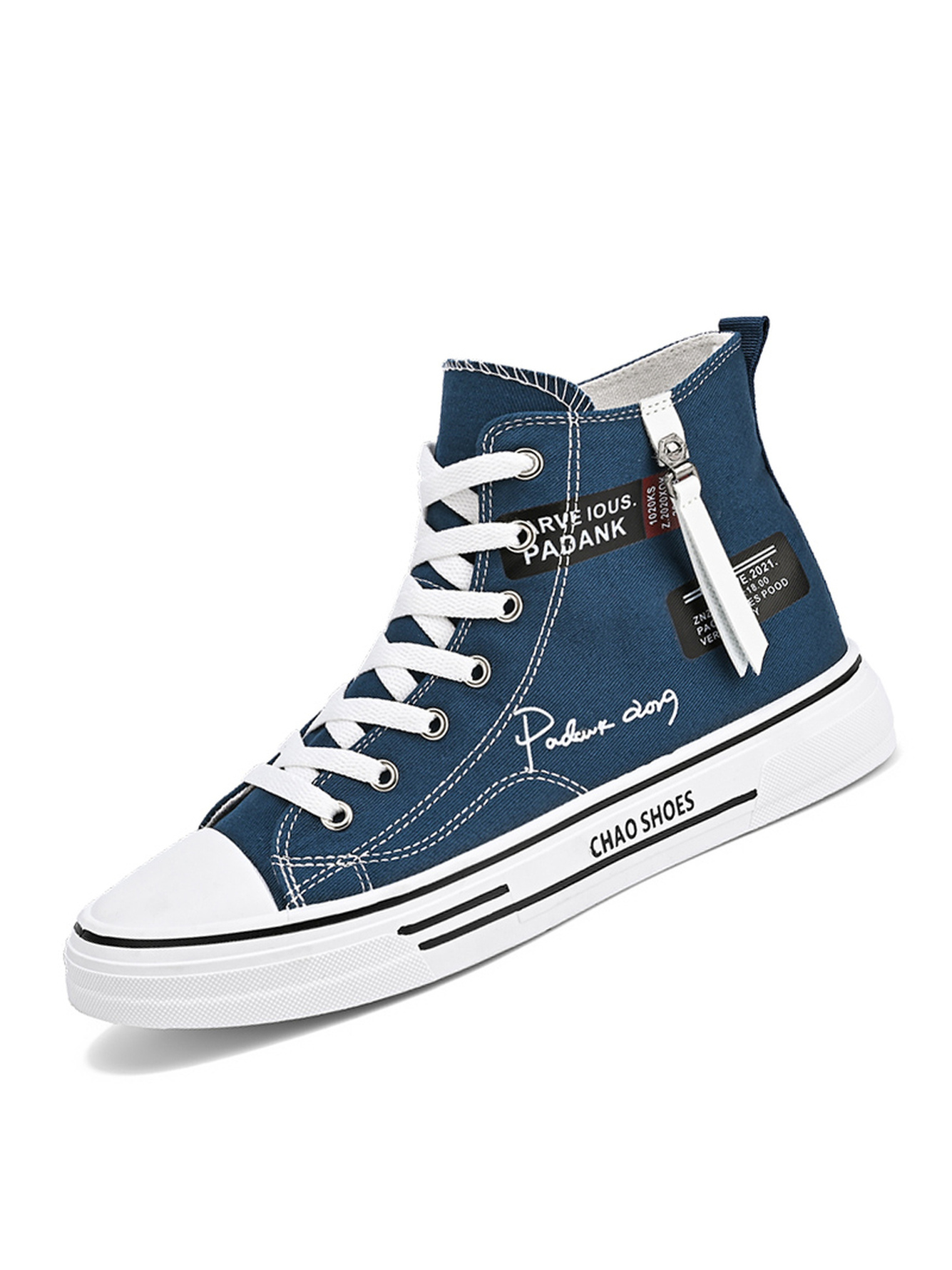 Mutli-Color High-Top Canvas Sneakers