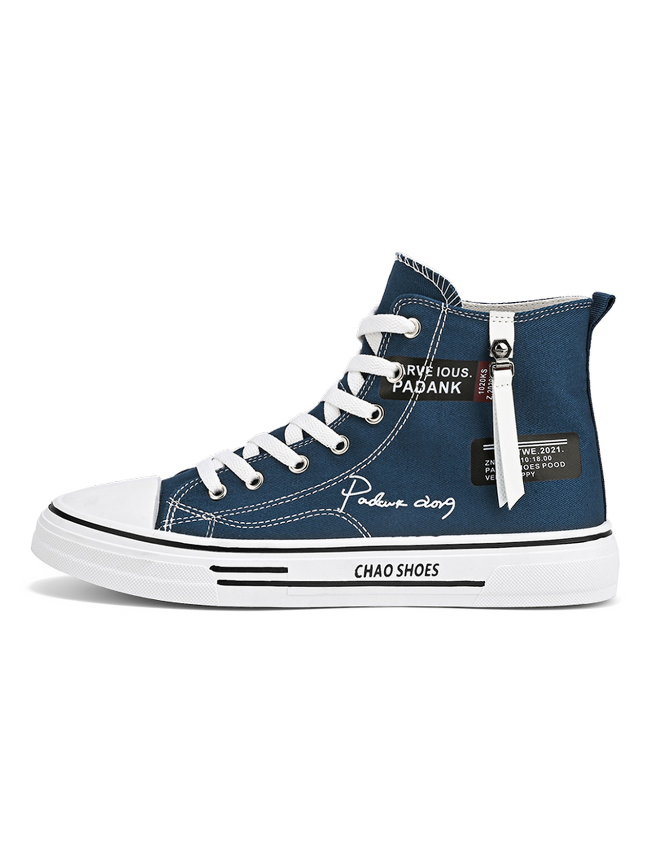 Mutli-Color High-Top Canvas Sneakers
