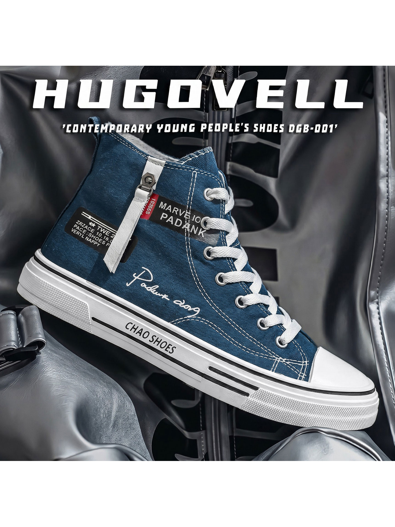 Mutli-Color High-Top Canvas Sneakers