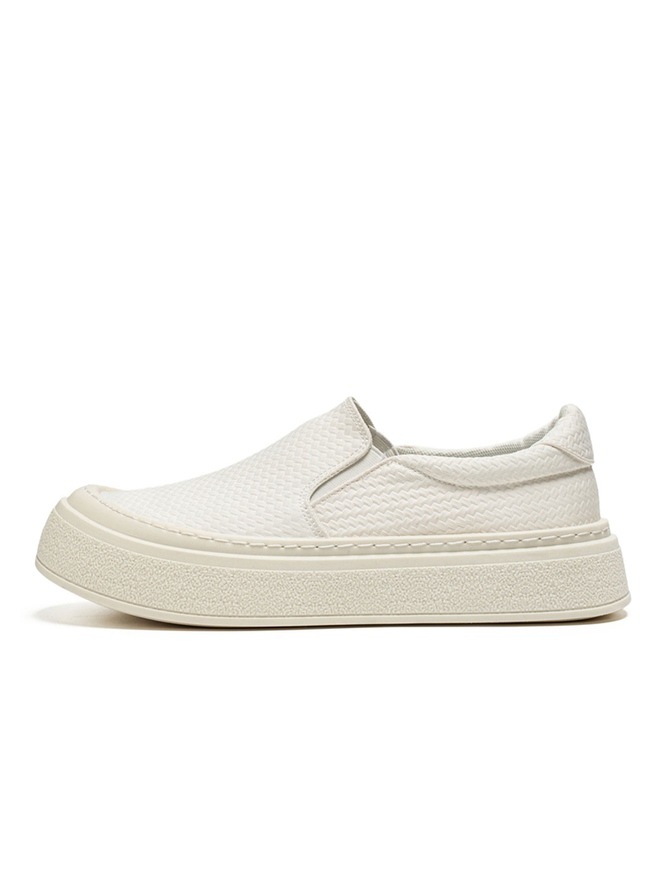 Beige Slip-On Casual Loafers