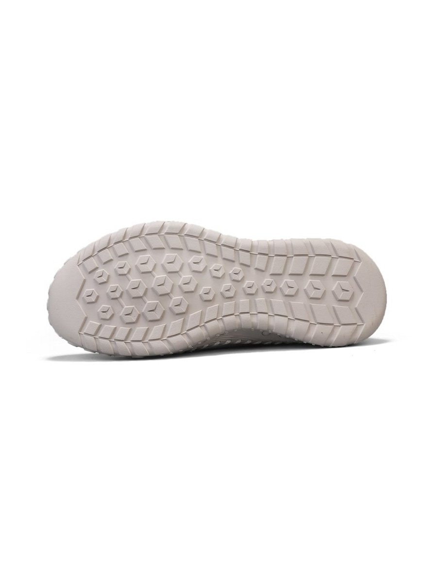 Men Beige Breathable Mesh Sneakers