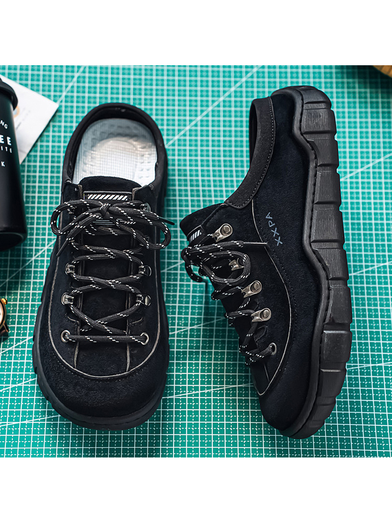 Black Slip-On Casual Mules