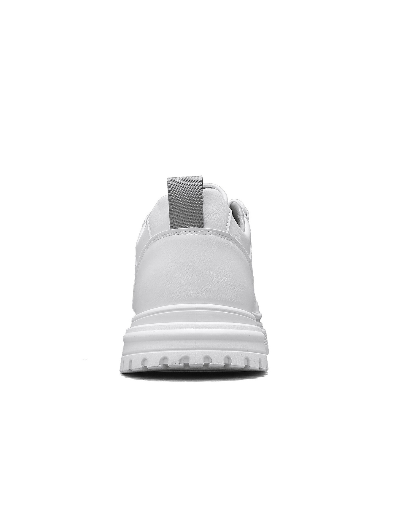 White Platform Casual Sneakers