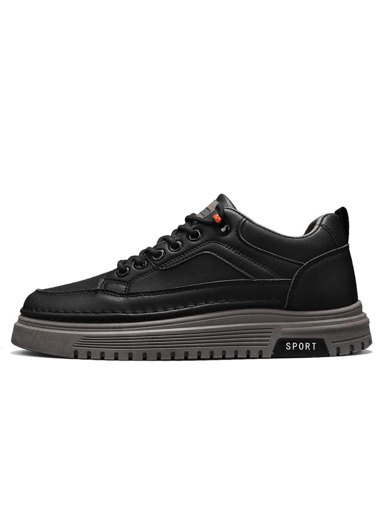 Black Casual Platform Sneakers