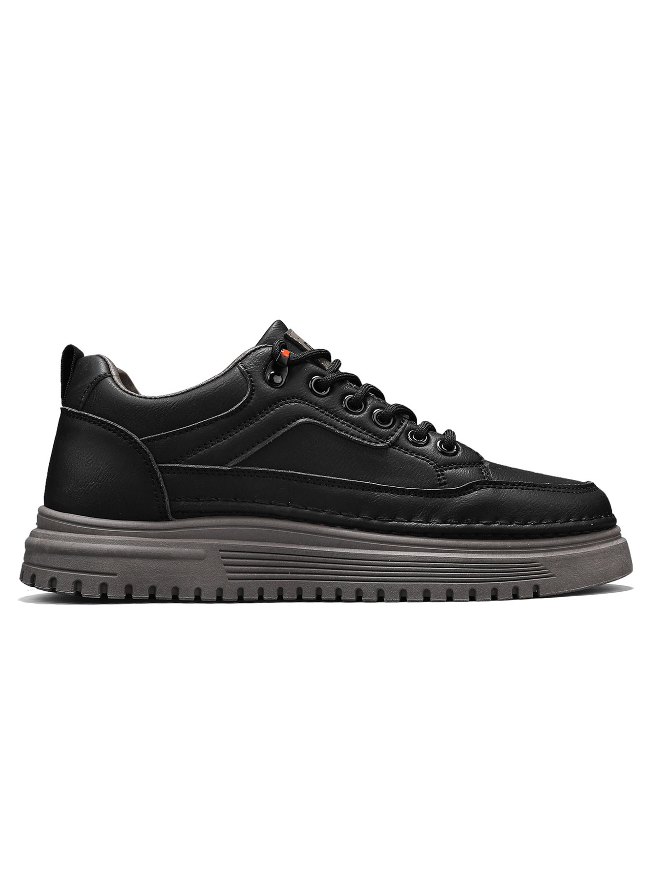 Black Casual Platform Sneakers