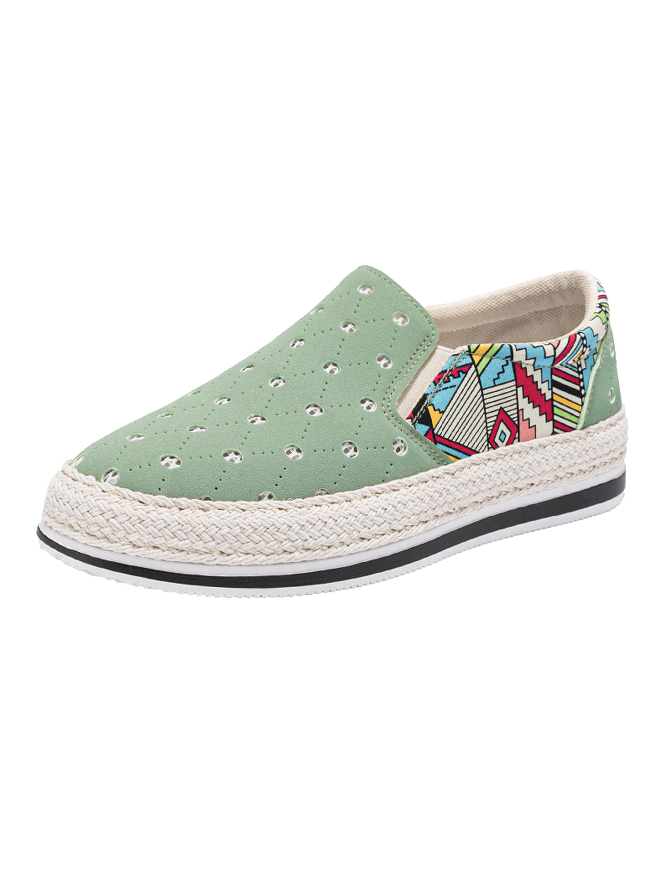 Green Slip-On Loafers