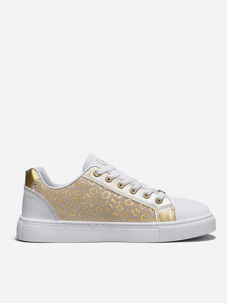 Men Embellished Sneakers with Lace-Ups
